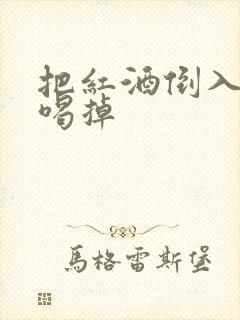 把红酒倒入b里喝掉