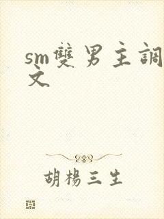 sm双男主调教文