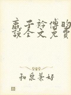 嬴子衿傅昀深小说全文免费阅读笔趣阁封面