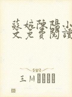 苏婉陈阳小说全文免费阅读最新章节封面