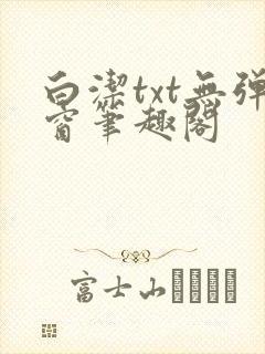 白洁txt无弹窗笔趣阁