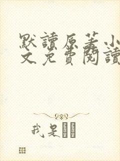 默读原著小说全文免费阅读