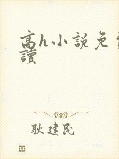 高h小说免费阅读