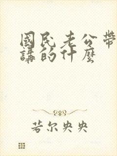 国民老公带回家讲的什么