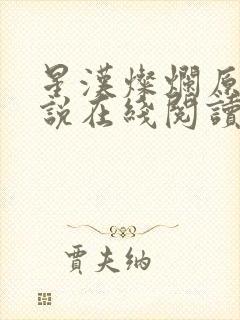 星汉灿烂原著小说在线阅读
