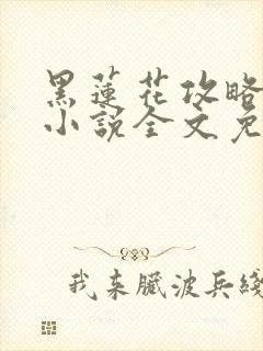 黑莲花攻略手册小说全文免费阅读笔趣阁
