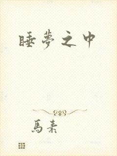 睡梦之中封面
