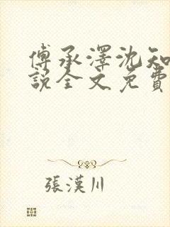 傅承泽沈知意小说全文免费阅读最新