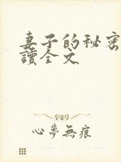 妻子的秘密免费读全文