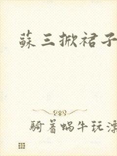苏三掀裙子
