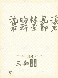 沈昀林见溪小说最新章节免费阅读