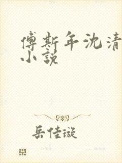 傅斯年沈清欢的小说