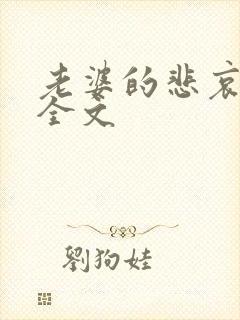 老婆的悲哀小说全文