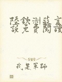 陆钦洲苏言星小说免费阅读最新章节封面