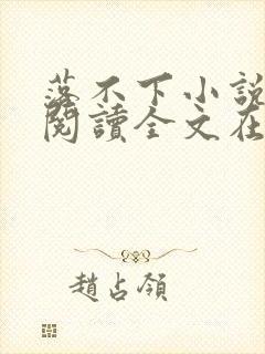 落不下小说免费阅读全文在线阅读