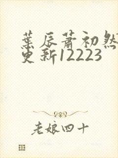 叶辰萧初然最新更新12223