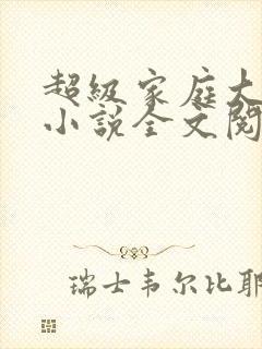 超级家庭大杂烩小说全文阅读