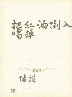 把红酒倒入b里喝掉