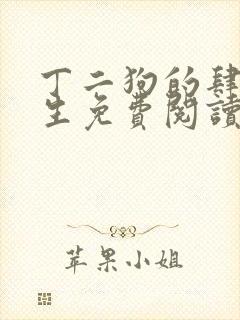 丁二狗的肆意人生免费阅读完整封面