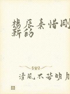 杨辰秦惜刚刚更新的