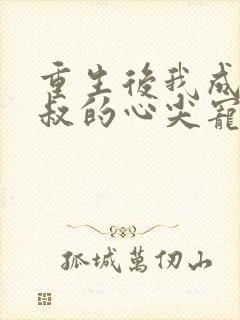 重生后我成了皇叔的心尖宠大结局