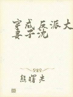 穿成反派大佬的妻子沈封面