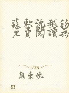 苏软沈越的小说免费阅读无弹窗