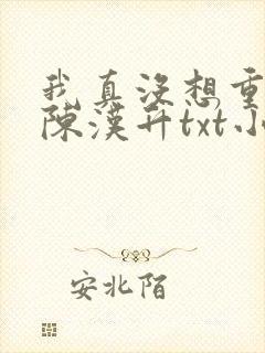 我真没想重生啊陈汉升txt小说下载封面