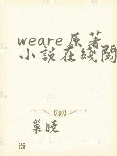 weare原著小说在线阅读