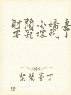 财阀小娇妻叔你要宠坏我了免费全本阅读封面