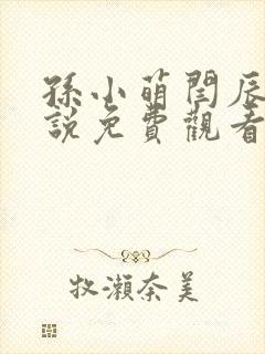 孙小萌闫辰的小说免费观看