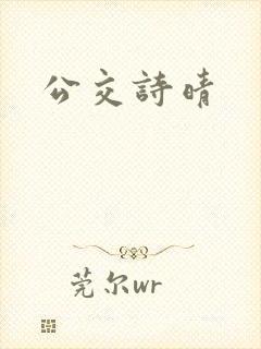 公交诗晴封面