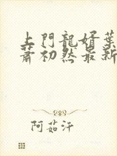 上门龙婿叶辰,萧初然最新版