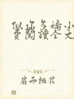 似你多娇小说免费阅读全文