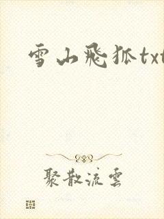 雪山飞狐txt