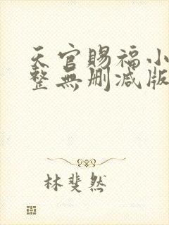天官赐福小说完整无删减版