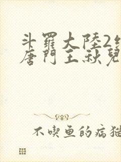 斗罗大陆2绝世唐门王秋儿献祭