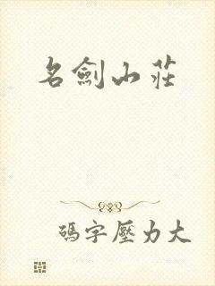 名剑山庄封面