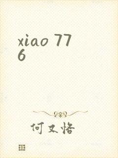 xiao 776封面