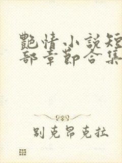 艳情小说短篇全部章节合集免费阅读封面