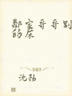 邻家哥哥别上我的床