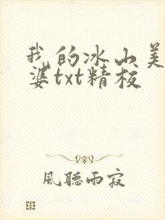 我的冰山美女老婆txt精校