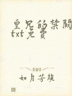 皇兄的禁阙小说txt免费