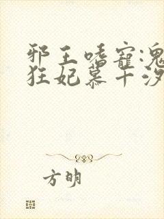 邪王嗜宠:鬼医狂妃慕千汐九夜