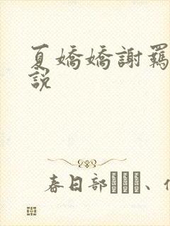 夏娇娇谢羁的小说