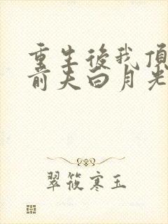 重生后我顶替了前夫白月光大概剧情