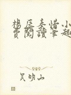杨辰秦惜小说免费阅读笔趣阁全文