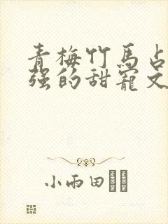 青梅竹马占有欲强的甜宠文古言封面