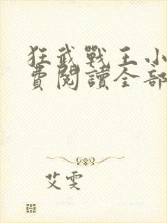 狂武战王小说免费阅读全部章节