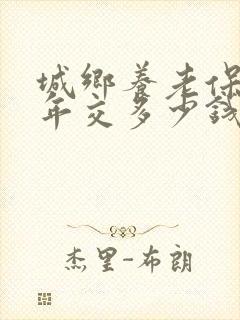 城乡养老保险一年交多少钱